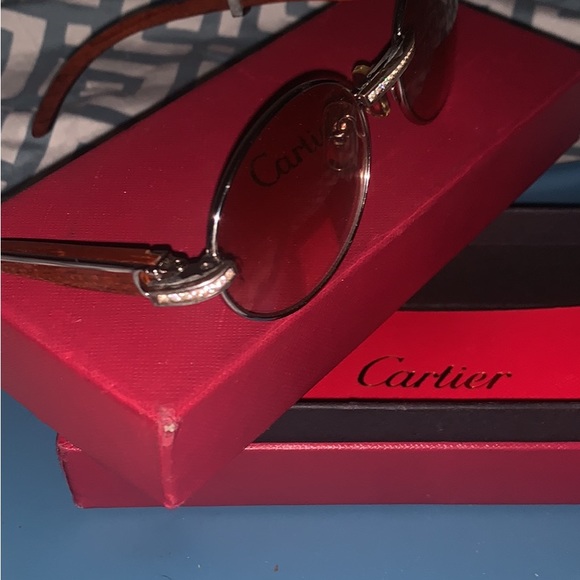 Old school Cartier glasses with VVS Diamonds custom - Picture 3 of 5